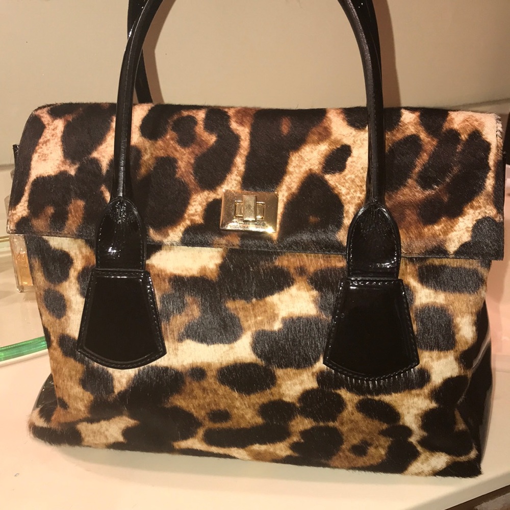 Nordstrom Calf Hair leopard tote